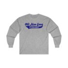 A long sleeve t-shirt with the old man gang logo on it.