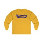 A long sleeve t-shirt with an old man gang logo.