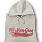 A hooded sweatshirt with the words " old man gang rebellion am."