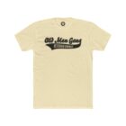 A light yellow t-shirt with an old man gang logo.