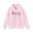 A pink hoodie with the words " old man crazy " written on it.