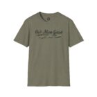 A t-shirt with the words " out more grass ".
