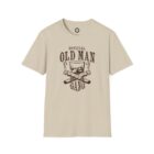 A t-shirt with an old man gang logo on it.