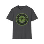 A t-shirt with an image of the logo for our san craig.