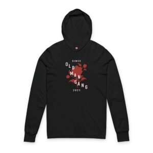 OMG Rose Hooded Long Sleeve Tee